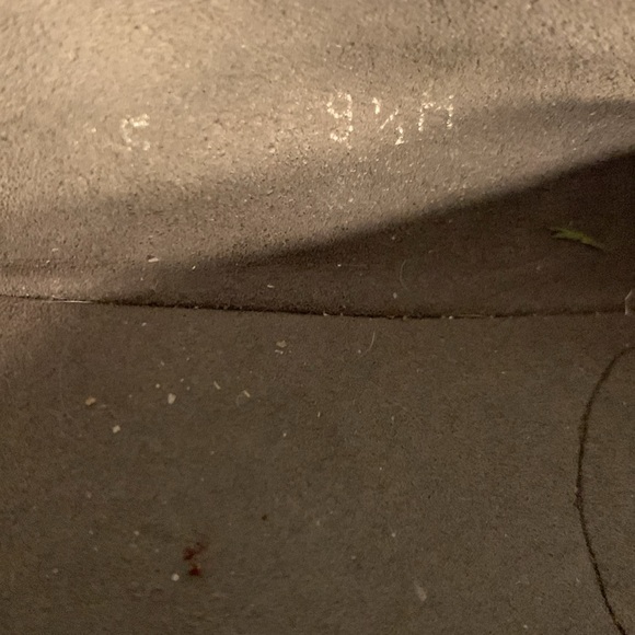 Stuart Weitzman patent leather blue flats w/studs. Preowned-see pics.  Size 9.5 - Picture 5 of 9